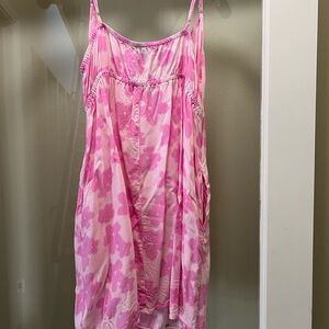 Wild Fable Pink spaghetti strap dress,size Large